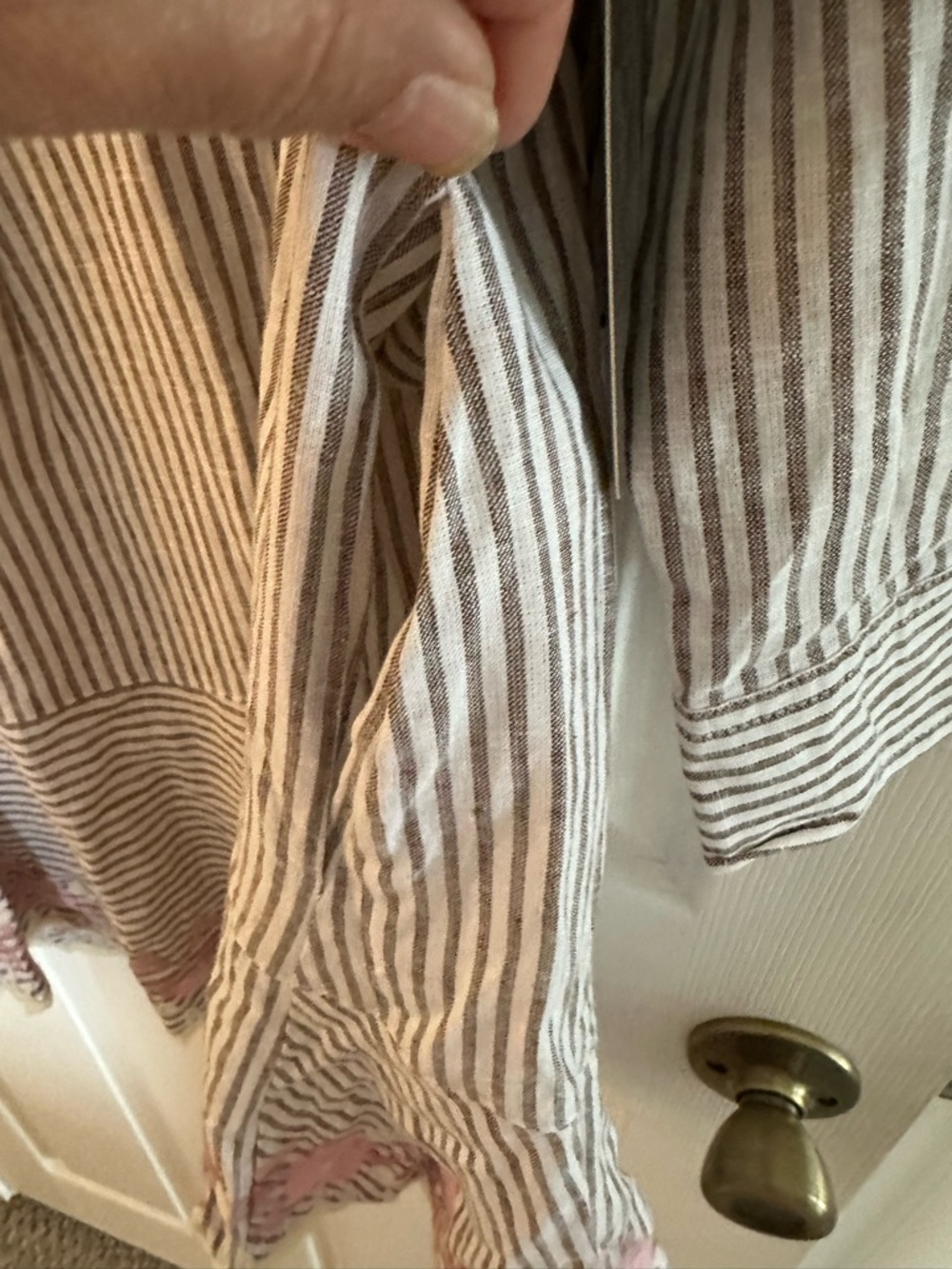 Tuckernuck Tan Striped Embroidered Sunny Mini - Picture 10 of 14
